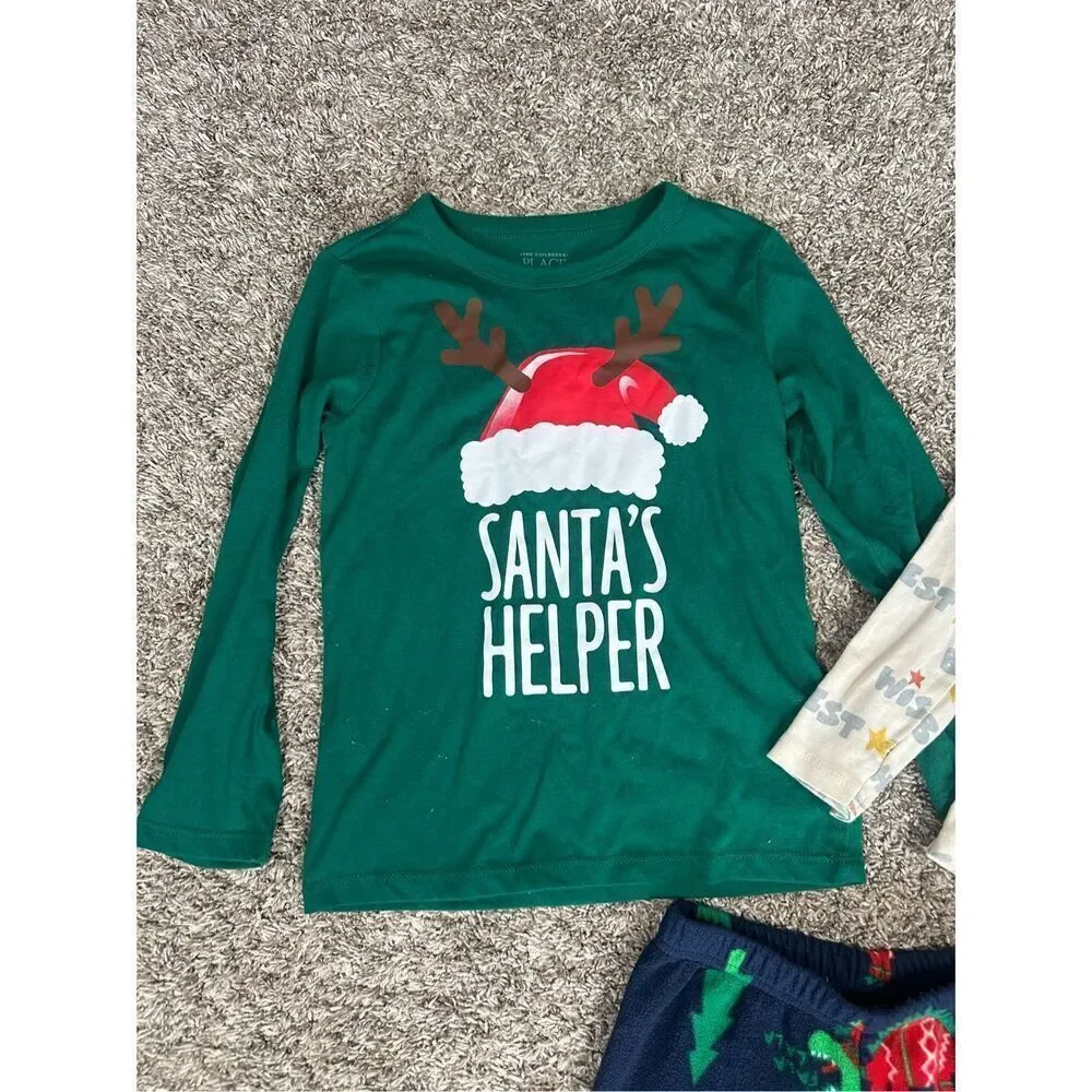 zara/carters toddler kids 5T christmas holiday clothes bundle shirts pj pants